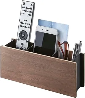 Yamazaki Home Desk Organizer-Tv Remote Control And Pen Holder, One Size, Brown