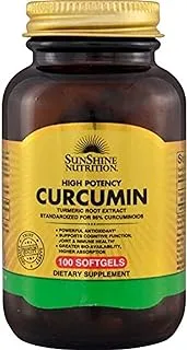 SUNSHINE NUTRITION High Potency Curcumin 100 Soft Gels