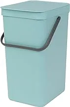 Brabantia 109843 Sort & Go Waste Bin, 16L/4.2 Gal. , 16 L, Mint