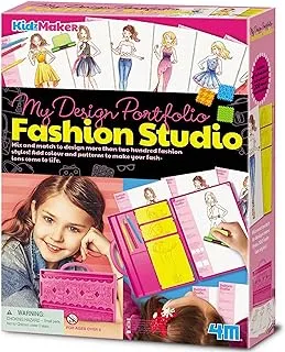 4M 404720 My Design Portfolio Fashion Studio Playset, Multi-Colour, 205 x 55 280 millimeters