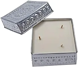 Dubai Garden Centre Natural Wax Offering Tin Candle Box, Large