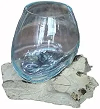 Dubai Garden Centre Water Drop Vase, 15 cm Diameter - Natural