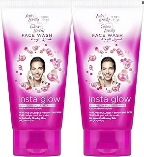 Glow & Lovely Formerly Fair Face Wash With Multivitamins Instaglow To Remove Dullness Brighten The Skin, 150Ml (Pack Of 2)