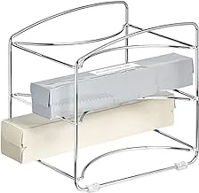 Idesign Classico Kitchen Organizer Rack For Aluminum Foil, Sandwich Bags, Plastic Wrap - 3 Shelves, Chrome