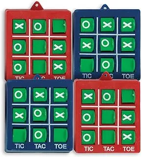 Unique Tic Tac Toe Games 4 Pieces, Multi-Colour