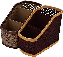 Kuber IndUStries Compact 2 Piece Plastic Storage Basket (Ctktc5268)