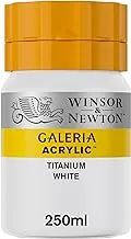 Winsor & Newton Titanium White 250-ml Bottle Galeria Acrylic Paint, 2137644