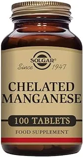 Solgar Chelated Manganese Tablets, 100 Count