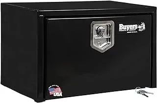 Buyers Products 1703322 Black Steel Underbody Truck Box with T-Handle Latch, 15 x 13 x 24 Inch