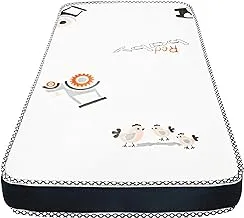 MOON Kids Cozy Mattresses - 70 x 133 x 12 cm |Hypoallergenic, Chemical-free, Non-toxic & Breathable| Natural, Eco-friendly & Sustainable | Antibacterial, Mold-resistant -Durable & Supportive