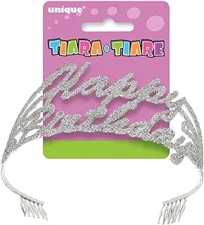 Unique 1st Birthday Script Glitter Tiara