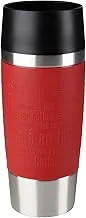 Tefal 0.36 litre travel mug , red , stainless steel/plastic, k3084114