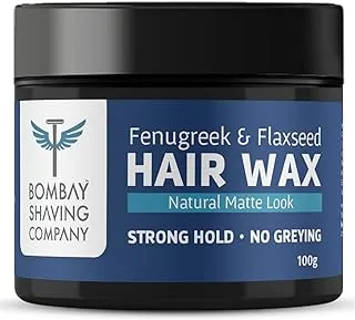 Bombay Shaving Company Strong Hold Hair Wax | Non- Sticky, Matte Finish and Chemical Free Hair Styling Wax, 100 Grams