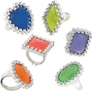 Unique Party Pack of 24 Gem Rings