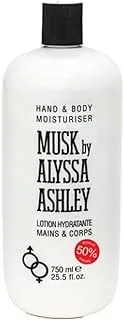 Alyssa Ashley Musk Hand & Body Moisturiser, 750 Ml