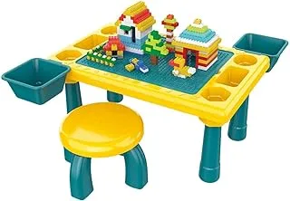 Little Story BLOCKS 4 IN 1 ACTIVITY TABLE wt Stool Green