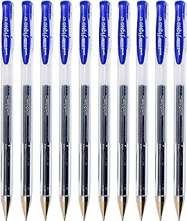 Uniball Signo Um-100 Gel Ink Pen (0.5 mm, Blue), Set of 10 Pieces