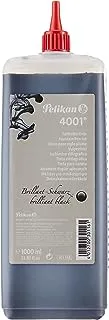 Pelikan 4001 Bottled Ink For Fountain Pens, Brilliant Black, 1 Liter, 1 Each (301168)