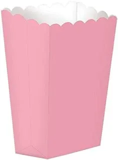 PARTY TIME 12pcs. Mini Popcorn Boxes - Light Pink - Party Favor & Goody Bags & Paper Goody Bags & Boxes