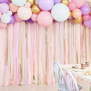 Ginger Ray Pastel Streamer And Balloon Backdrop