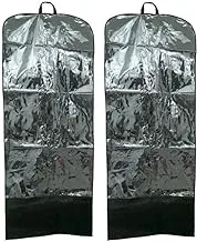 KUBER INDUSTRIES Dust & Moistureproof Folding Travel And Storage Garment Cover Bag Set Of 2 Pcs - Ideal For Kurti, Long Dress, Salwar Suit, Sherwani, Coat & More - (65 * 161cm) (Code-Kst084)