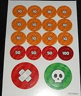 Pokemon Collectible Game Cardboard Damage Counter Set