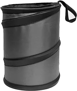 FH Group Fh1121Gray Automotive Waterproof Portable Collapsible Large Gray Trash Can Garbage Container Fits Most Cars, Suvs, And Trucks