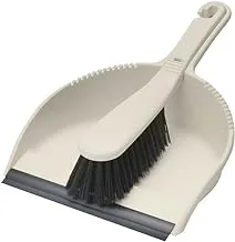 Addis 337824 Dustpan And Soft Brush Set, Linen Cream