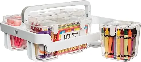 Deflecto 29004CR Stackable Caddy Organizer, White