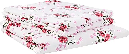 Swayam Caramel Collection Flat Queen Bedsheet, Pink, 240 X 270 Cm, 1895Q