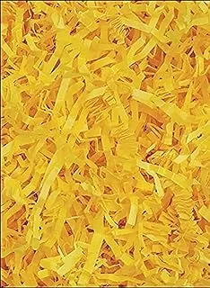 Yellow Color Crackle Shredded Paper Box Gift Basket Filler 50Grams Packet For Diy Party & Wedding Packaging