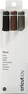 Cricut 2008068 Joy Fine Point Pens 0.4, Black/Brown/Grey (3 Ct)