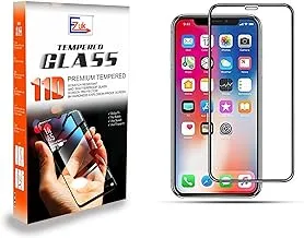 EzUK 11D Tempered Glass Screen Protector For Apple Iphone X & 11 Pro (0.3Mm Thick Full Coverage Easy To Install, 9H Scratch Resistance, Anti Bubble, Finger Print) - Black