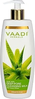 Vaadi Herbals Aloevera حليب منظف للمسام العميقة ، 350 مل