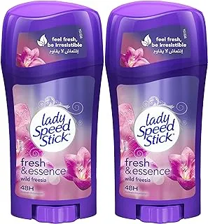 Lady Speed Stick deodorant fresh & essence, antiperspirant deodorant, wild freesia, 2x 65 g, 2 pack