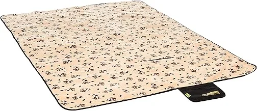 Charhoden SQ-162-P Model: TXZ-0055 Coral Velvet Picnic Mat - Blanket Waterproof Extra Large, Outdoor with Backing for Family Concerts,Beach,Park Pink, Medium