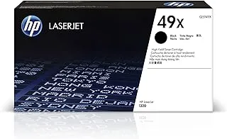 HP 49X High Yield Hewlett Packard Original LaserJet Colour Sphere Toner Cartridge, Black - Q5949X