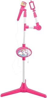 Unicorn Microphone With Speaker And Lighting Stand, Auxiliary Jack To Connect Music, Pink/White, S150Uni