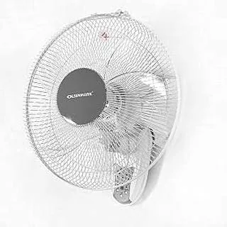 Olsenmark Wall Fan with Remote ، 16 بوصة -3 إعداد للسرعة - محرك قوي - وظيفة مؤقت - تبريد للصيف في المنزل / المكتب