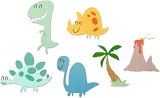 Sizzix Thinlits Die Set 9 Pack Dinosaurs By Pete Hughes, Multicolor