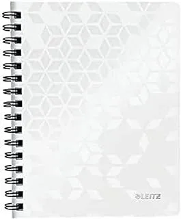 Leitz Wow Polypropylene Notebook 80 Sheets A5, White