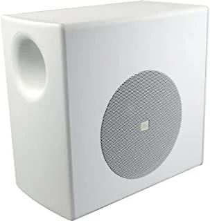 JBL CONTROL50S/T-WH Surface-Mount Subwoofer for Subwoofer-Satellite Loudspeaker System, White (Pack of 1)