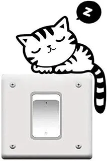 COOLBABY 2-Piece Cute Cat Switch Sticker Set