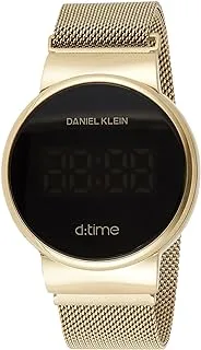 Daniel Klein Unisex-Adult Quartz Watch, Digital Display and Stainless Steel Strap DK12210-3