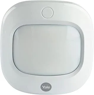 Yale Ac-Pir Sync Smart Home Alarm Accessory Pir Motion Detector ، أبيض ، كاشفات الحركة ، صديقة للبيئة ، التحكم في التطبيقات