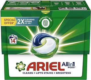 Ariel All in 1 Pods, Original Scent, Liquid Detergent Capsules, 15 Pods