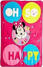 Disney minnie mouse flannel blanket for kids | all-season, ultra soft, fade resistant (official disney product)