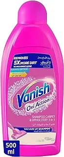 Vanish Carpet and Upholstery Stain Remover Shampoo, Removes 5X More Dirt, 500 ml (Packaging May Vary)