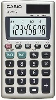 Casio Sl 797Tvgd 8 Digits Portable Calculator