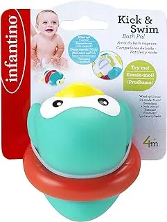 Infantino Kick & Swim Bath Toys Pals For Baby From 4 Months And Above Penguin Multicolor, IN305094